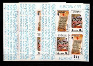 // 14x Turkish Cyprus - Mnh - Europa Cept 1982 - Art - Painting -