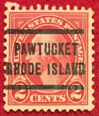 Pawtucket,  Rhode Island Precancel - 2 Cents Washington (u.  S.  554 - Type) Ri