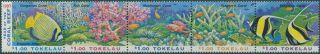 Tokelau 1997 Sg268 - 272 Coral Reef Strip Mnh