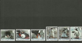 British Antarctic Territory 2016 Gentoo Penguins Letter Rate Set Mnh