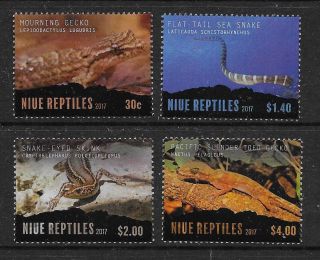 Niue 2017 Reptiles Set Mnh