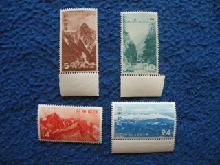 Japan 1952 Sc 561 - 4 Complete Set Og Mnh