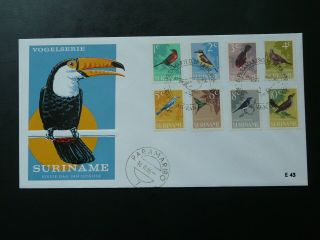Birds 1966 Fdc Suriname 87043