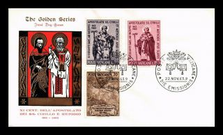 Dr Jim Stamps Sts Ctril And Methodius Combo First Day Issue Vatican City Cover
