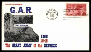 Mayfairstamps Us Fdc 1949 Grand Army Of Republic Lees Surrender First Day Cover