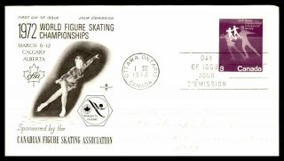 Mayfairstamps Canada Fdc 1972 Skating Championships Rose Craft First Day Cover W