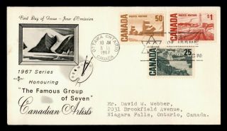 Dr Who 1967 Canada Group Of Seven Art Fdc C133935