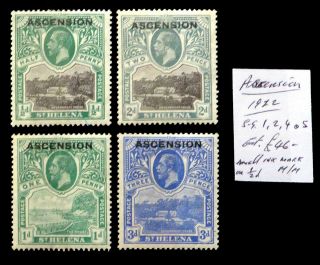 Ascension Island 1922 G.  V As Described Bm384