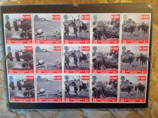 15 1994 D - Day Stamps And From Post Office To Frame - Royal Mail