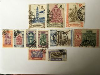 Old Stamps Zaragoza X 11