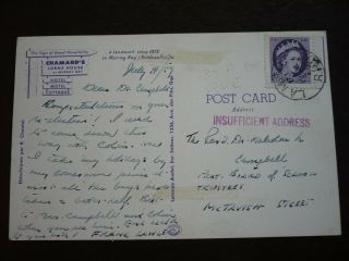 Postal History - Canada - Scott 340 On Post Card From Quebec