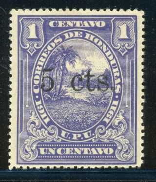 Honduras Mh Specialized: Scott 145 5c/1c Honduran Scene Schg (1913) Cv$2,