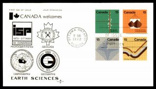 Mayfairstamps Canada Fdc 1972 Earth Sciences Rose Craft Block First Day Cover Ww