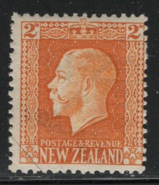 Zealand 1916 2d Orange Yellow George V Sc 147 Nh