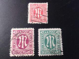 West Germany 1945 Allied Occupation (british & American) Stamps