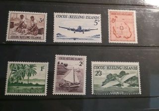 Cocos Keeling Islands 1963 Queen Elizabeth Set Unmounted