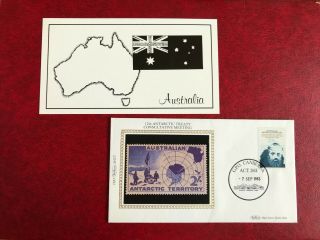 Aat Australian Antarctic 1983 Fdc Benham Scientist Treaty,  Insert