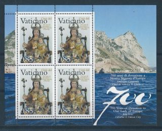 D269783 Our Lady Of Europe Religious Art S/s Mnh Vatican City