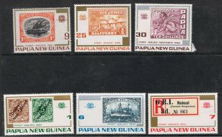 Papua Guinea 1973 75th Anniversary Of Stamps - Stamps & First Day Cover 