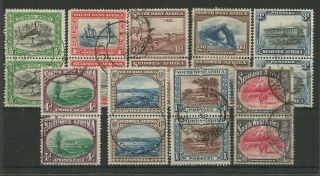 South West Africa 1931 Fine Bi Lingual Pairs To 2/6d