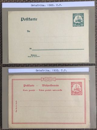Germany Colonies: German East - Africa 1900 2x Postcards