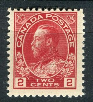Canada; 1911 - 12 Early Gv Definitive Series Hinged Shade Of 2c.  Value