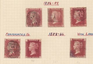 Lot:31593 Gb Qv 1d Red Penny Star Selection