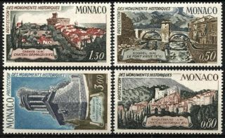 [mo0800] Monaco 1971 Protection Of Historic Monuments Mnh