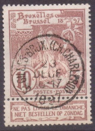 Belgium Belgique Postmark / Cancel " St.  Gilles - Brux (ch.  Charleroi) " 1897