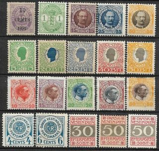 Denmark Dwi Danish West Indies Mh 4 And 6 C.  Are Mng,  Last Perf.  14