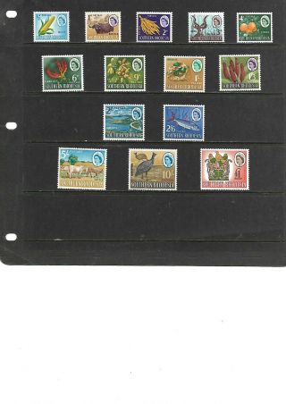 Southern Rhodesia 1964 Set Of 14 Mnh