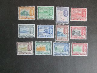 1952 St Christopher - Nevis - Anguilla Definitive Complete Set.  Never Hinged