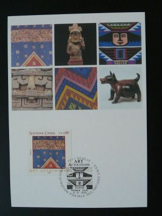 Indigenous Art Of Peru Textile Maximum Card United Nations 61163