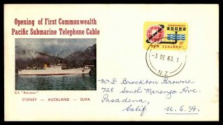 Zealand 1963 First Commonwealth Pacific Submarine Telephone Cable December 3