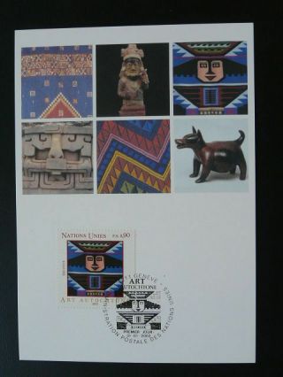 Indigenous Art Of Ecuador Textile Maximum Card United Nations 61165