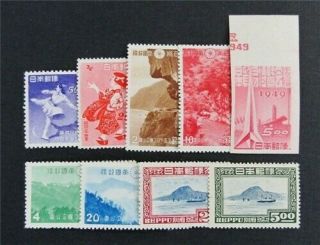 Nystamps Japan Stamp 320//448 Og Nh/h $30