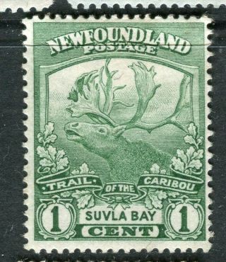 Newfoundland; 1919 Early Caribou Issue Hinged Shade Of 1c.  Value