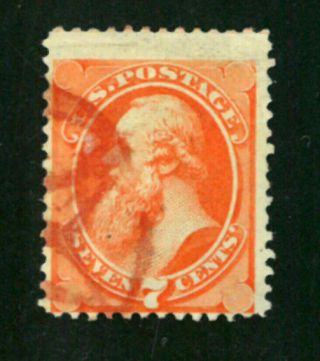 Us Stamp,  Sc138 Beauty - 7c Vermilion Vf,  See 2 Scan
