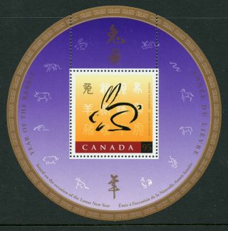 Weeda Canada 1768i Vf Mnh Souvenir Sheet With China 