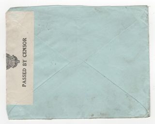 1940 MALAYA FMS Censor Cover BATU ARANG to EDINBURGH SCOTLAND Air Mail 2