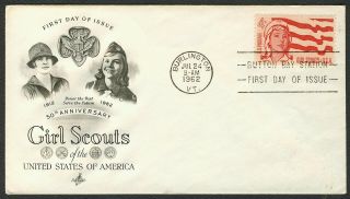 1199 4c Girl Scouts,  Art Craft - Addressed Fdc Any 4=free