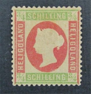 Nystamps British Heligoland Stamp 10 Og H $50