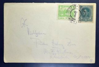 Czechoslovakia Austria 1919 Mixed Country Franked Forerunner Cover Jesenice To