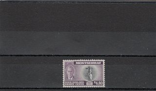 A94 - Montserrat - Sg135 Mlh 1951 $4.  80 Black & Purple