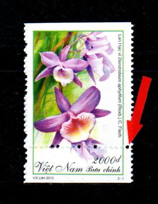 N.  1034 - Vietnam - Orchid - Error
