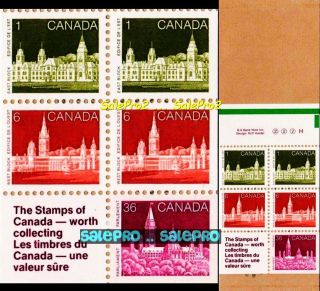Canada 1987 Canadian Parliament Face 50 Cent Rolland Serie Mnh Stamp Set Booklet