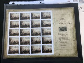 Us 4805a War 1812 Battle Of Lake Erie Imperf Ndc Sheet Mnh 2013