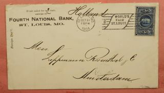 5c 326 On 1904 Bank Advertising St Louis Mo World 