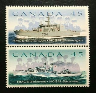 Canada 1762 - 1763a Mnh,  Canadian Naval Reserve Stamps 1998