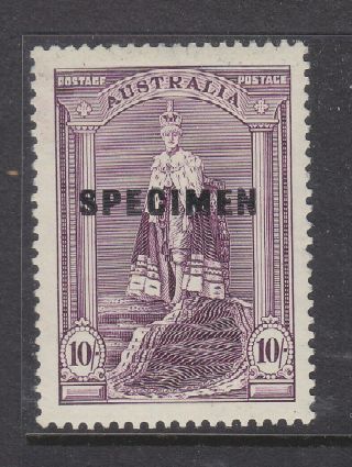 Australia 1937 Sg 177s Specimen Overprint Lightly Mounted